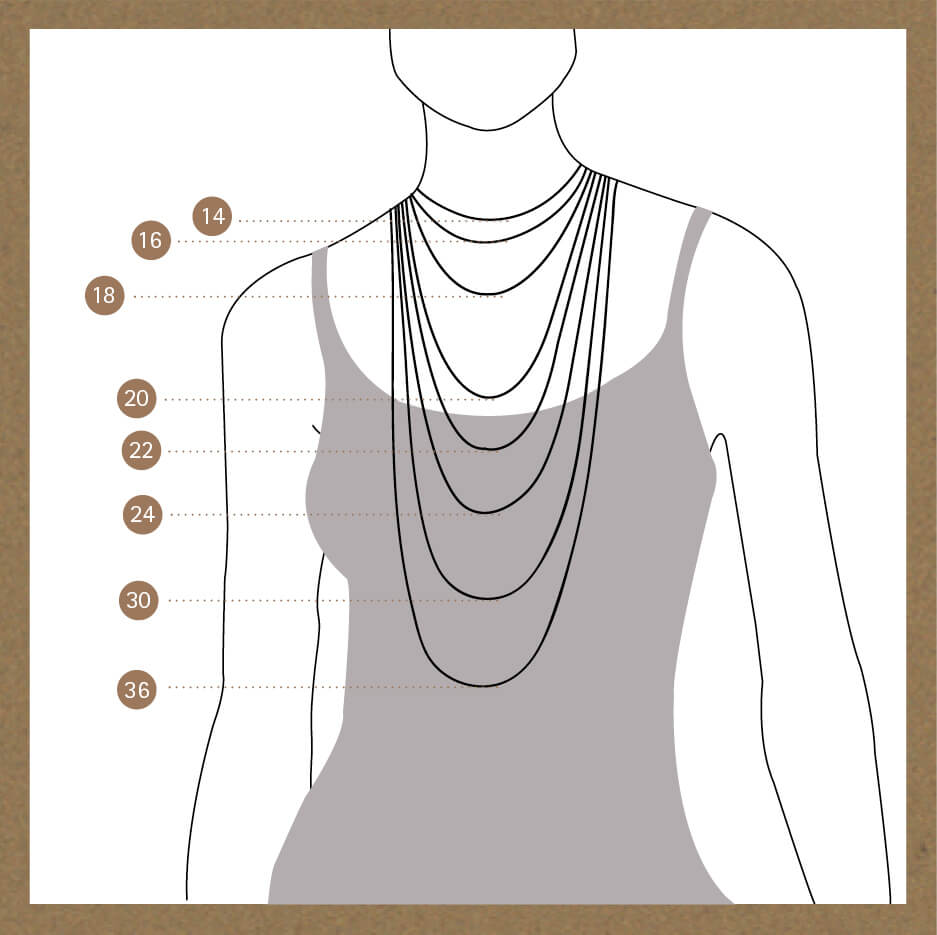 Necklace Size Chart - Maya